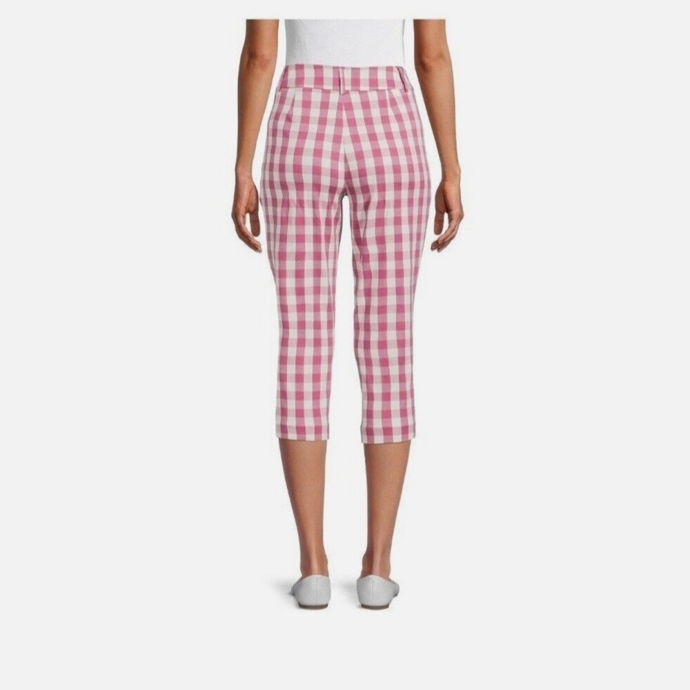 Time and Tru Womens  Zip Button Clasp Cropped Capri Pants, Size20 - Picture 3 of 6
